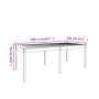 Gartentisch aus massivem weißem Kiefernholz 203,5 x 100 x 76 cm von vidaXL, Gartentische - Ref: Foro24-823984, Preis: 190,60 ...