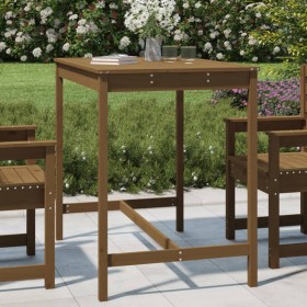Gartentisch aus massivem Kiefernholz, honigbraun, 121 x 82,5 x 110 cm von vidaXL, Gartentische - Ref: Foro24-824091, Preis: 1...