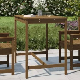 Mesa de jardín madera maciza pino marrón miel 121x82,5x110 cm de vidaXL, Mesas de jardín - Ref: Foro24-824091, Precio: 99,09 ...