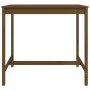 Garden table solid pine wood honey brown 121x82.5x110 cm by vidaXL, Garden tables - Ref: Foro24-824091, Price: 99,09 €, Disco...