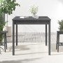 Solid pine gray garden table 82.5x82.5x76 cm by vidaXL, Garden tables - Ref: Foro24-823964, Price: 88,05 €, Discount: %