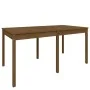 Solid pine wood garden table in honey brown, 159.5x82.5x76 cm. by vidaXL, Garden tables - Ref: Foro24-823979, Price: 110,75 €...