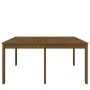 Solid pine wood garden table in honey brown, 159.5x82.5x76 cm. by vidaXL, Garden tables - Ref: Foro24-823979, Price: 110,75 €...