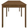 Solid pine wood garden table in honey brown, 159.5x82.5x76 cm. by vidaXL, Garden tables - Ref: Foro24-823979, Price: 111,95 €...