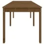 Solid pine wood garden table in honey brown, 159.5x82.5x76 cm. by vidaXL, Garden tables - Ref: Foro24-823979, Price: 110,75 €...