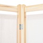 Divider screen with 6 cream fabric panels 240x170x4 cm by vidaXL, Room dividers - Ref: Foro24-248174, Price: 74,58 €, Discoun...