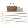 Garden trunk solid white pine wood 101x50.5x46.5 cm by vidaXL, Outdoor storage boxes - Ref: Foro24-823949, Price: 125,61 €, D...