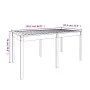 Gartentisch aus massivem Kiefernholz 159,5x82,5x76 cm von vidaXL, Gartentische - Ref: Foro24-823976, Preis: 109,42 €, Rabatt: %
