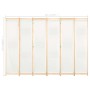Divider screen with 6 cream fabric panels 240x170x4 cm by vidaXL, Room dividers - Ref: Foro24-248174, Price: 74,58 €, Discoun...