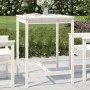 Mesa de jardín madera maciza pino blanco 82,5x82,5x110 cm de vidaXL, Mesas de jardín - Ref: Foro24-824082, Precio: 77,69 €, D...