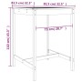 Gartentisch aus massivem weißem Kiefernholz 82,5x82,5x110 cm von vidaXL, Gartentische - Ref: Foro24-824082, Preis: 78,42 €, R...