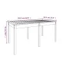 Mesa de jardín madera maciza Douglas 159,5x82,5x76 cm by vidaXL, Garden tables - Ref: Foro24-823981, Price: 114,77 €, Discoun...