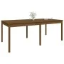 Mesa de jardín madera maciza pino marrón miel 203,5x100x76 cm de vidaXL, Mesas de jardín - Ref: Foro24-823986, Precio: 185,83...