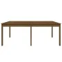 Mesa de jardín madera maciza pino marrón miel 203,5x100x76 cm de vidaXL, Mesas de jardín - Ref: Foro24-823986, Precio: 185,83...