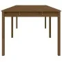 Mesa de jardín madera maciza pino marrón miel 203,5x100x76 cm de vidaXL, Mesas de jardín - Ref: Foro24-823986, Precio: 185,83...