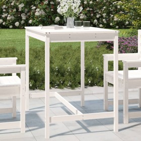 Gartentisch aus massivem weißem Kiefernholz 121x82,5x110 cm von vidaXL, Gartentische - Ref: Foro24-824089, Preis: 106,13 €, R...