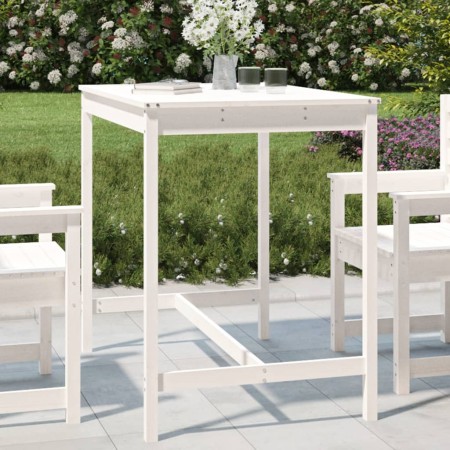 Gartentisch aus massivem weißem Kiefernholz 121x82,5x110 cm von vidaXL, Gartentische - Ref: Foro24-824089, Preis: 106,13 €, R...