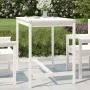 Gartentisch aus massivem weißem Kiefernholz 121x82,5x110 cm von vidaXL, Gartentische - Ref: Foro24-824089, Preis: 104,57 €, R...