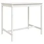 Garden table solid white pine wood 121x82.5x110 cm by vidaXL, Garden tables - Ref: Foro24-824089, Price: 104,57 €, Discount: %