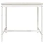 Gartentisch aus massivem weißem Kiefernholz 121x82,5x110 cm von vidaXL, Gartentische - Ref: Foro24-824089, Preis: 104,57 €, R...