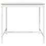Gartentisch aus massivem weißem Kiefernholz 121x82,5x110 cm von vidaXL, Gartentische - Ref: Foro24-824089, Preis: 106,13 €, R...