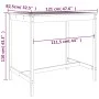 Gartentisch aus massivem weißem Kiefernholz 121x82,5x110 cm von vidaXL, Gartentische - Ref: Foro24-824089, Preis: 104,57 €, R...