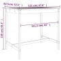 Gartentisch aus massivem weißem Kiefernholz 121x82,5x110 cm von vidaXL, Gartentische - Ref: Foro24-824089, Preis: 106,13 €, R...