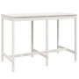 Mesa de jardín madera maciza pino blanco 159,5x82,5x110 cm de vidaXL, Mesas de jardín - Ref: Foro24-824096, Precio: 128,38 €