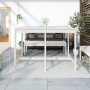 Gartentisch aus massivem weißem Kiefernholz 159,5 x 82,5 x 110 cm von vidaXL, Gartentische - Ref: Foro24-824096, Preis: 128,3...