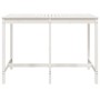 Mesa de jardín madera maciza pino blanco 159,5x82,5x110 cm de vidaXL, Mesas de jardín - Ref: Foro24-824096, Precio: 128,38 €