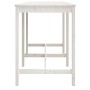 Mesa de jardín madera maciza pino blanco 159,5x82,5x110 cm de vidaXL, Mesas de jardín - Ref: Foro24-824096, Precio: 128,38 €