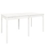 Mesa de jardín madera maciza pino blanco 159,5x82,5x76 cm de vidaXL, Mesas de jardín - Ref: Foro24-823977, Precio: 160,01 €