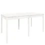 Mesa de jardín madera maciza pino blanco 159,5x82,5x76 cm de vidaXL, Mesas de jardín - Ref: Foro24-823977, Precio: 157,47 €, ...