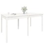 Mesa de jardín madera maciza pino blanco 159,5x82,5x76 cm de vidaXL, Mesas de jardín - Ref: Foro24-823977, Precio: 160,01 €
