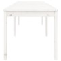 Mesa de jardín madera maciza pino blanco 159,5x82,5x76 cm de vidaXL, Mesas de jardín - Ref: Foro24-823977, Precio: 160,01 €