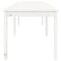Mesa de jardín madera maciza pino blanco 159,5x82,5x76 cm de vidaXL, Mesas de jardín - Ref: Foro24-823977, Precio: 157,47 €, ...