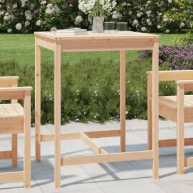 Garden table solid pine wood 82.5x82.5x110 cm by vidaXL, Garden tables - Ref: Foro24-824081, Price: 65,38 €, Discount: %