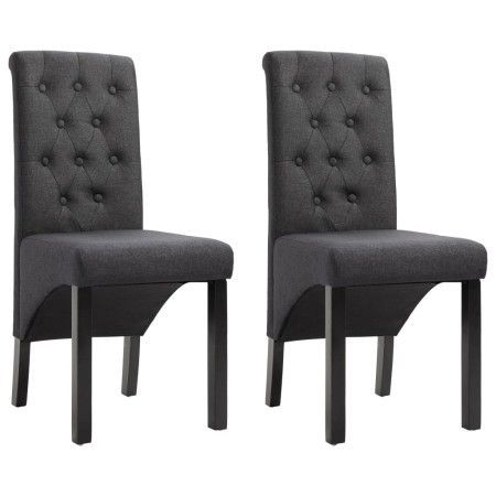 Esszimmerstühle 2 Einheiten dunkelgrauer Stoff von vidaXL, Essstühle - Ref: Foro24-248986, Preis: 199,50 €, Rabatt: %