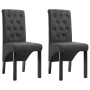 Esszimmerstühle 2 Einheiten dunkelgrauer Stoff von vidaXL, Essstühle - Ref: Foro24-248986, Preis: 199,50 €, Rabatt: %