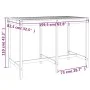 Gartentisch aus massivem Kiefernholz 159,5x82,5x110 cmcm von vidaXL, Gartentische - Ref: Foro24-824095, Preis: 106,35 €, Raba...
