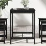 Gartentisch aus massivem schwarzem Kiefernholz 82,5 x 82,5 x 110 cm von vidaXL, Gartentische - Ref: Foro24-824085, Preis: 67,...