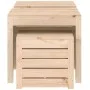 Gartenkisten-Set 3-teilig aus massivem Kiefernholz von vidaXL, Aufbewahrungsboxen für den Außenbereich - Ref: Foro24-823955, ...