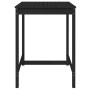Gartentisch aus massivem schwarzem Kiefernholz 82,5 x 82,5 x 110 cm von vidaXL, Gartentische - Ref: Foro24-824085, Preis: 67,...