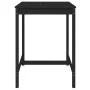 Gartentisch aus massivem schwarzem Kiefernholz 82,5 x 82,5 x 110 cm von vidaXL, Gartentische - Ref: Foro24-824085, Preis: 67,...