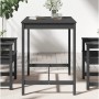 Solid pine wood garden table in gray, 121x82.5x110 cm by vidaXL, Garden tables - Ref: Foro24-824090, Price: 119,04 €, Discoun...