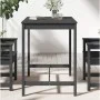 Solid pine wood garden table in gray, 121x82.5x110 cm by vidaXL, Garden tables - Ref: Foro24-824090, Price: 117,61 €, Discoun...