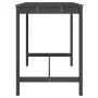 Solid pine wood garden table in gray, 121x82.5x110 cm by vidaXL, Garden tables - Ref: Foro24-824090, Price: 117,61 €, Discoun...