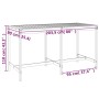 Gartentisch aus massivem Kiefernholz 203,5x90x110 cm von vidaXL, Gartentische - Ref: Foro24-824102, Preis: 126,07 €, Rabatt: %