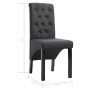 Esszimmerstühle 2 Einheiten dunkelgrauer Stoff von vidaXL, Essstühle - Ref: Foro24-248986, Preis: 199,50 €, Rabatt: %