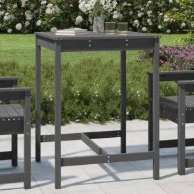 Gartentisch aus massivem grauem Kiefernholz 82,5 x 82,5 x 110 cm von vidaXL, Gartentische - Ref: Foro24-824083, Preis: 97,08 ...